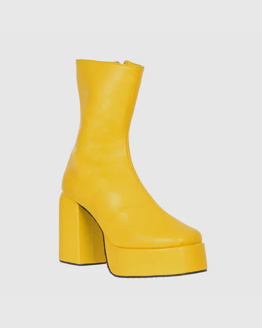 Y2k Chunky Yellow Boots