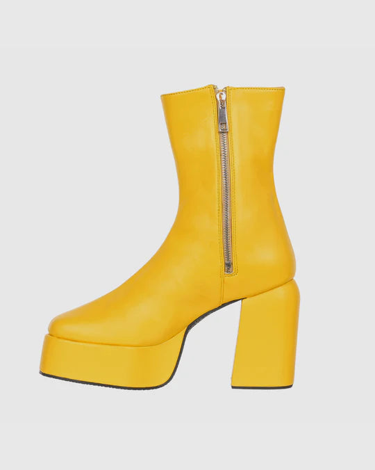 Y2k Chunky Yellow Boots