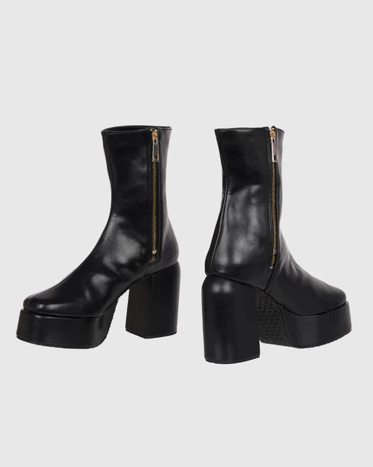 Y2k Chunky Black Boots