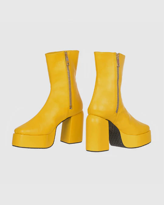 Y2k Chunky Yellow Boots