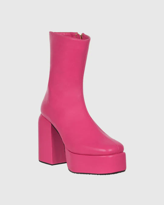 Y2k Chunky Pink Boots