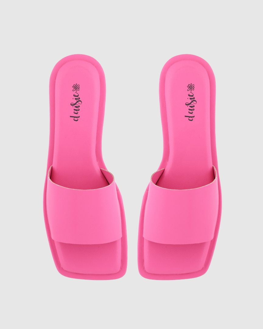 Y2K Candy Pink Platform Flats