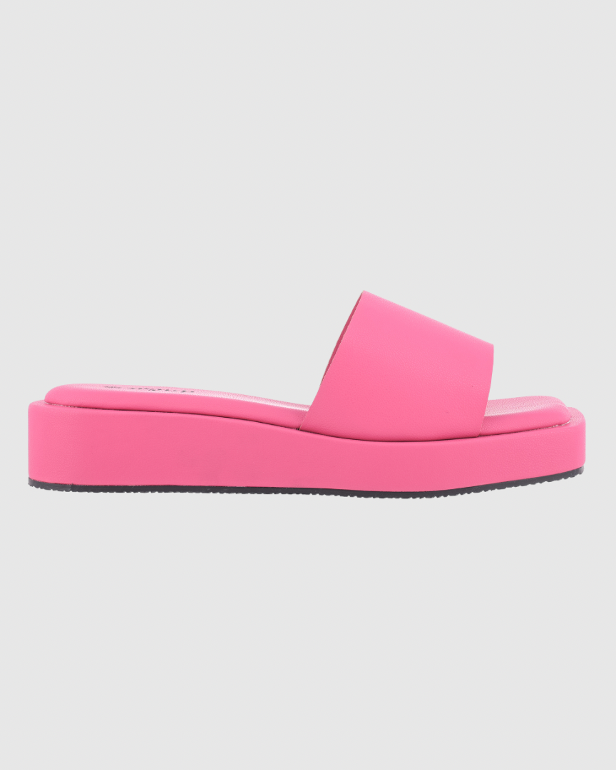 Y2K Candy Pink Platform Flats