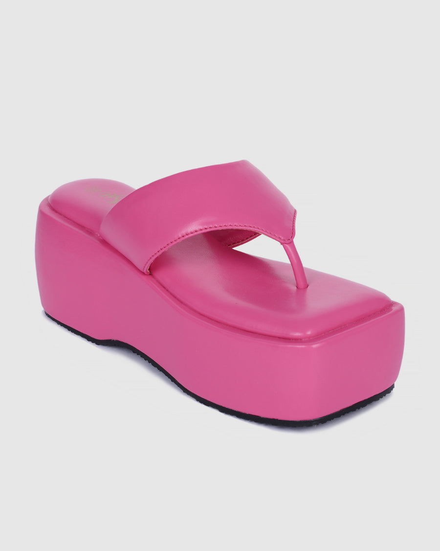 Y2k Block Chunky candy pink platforms