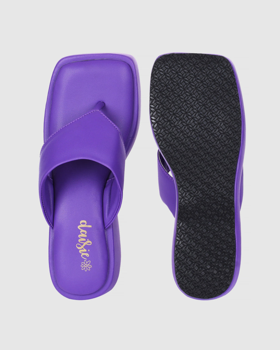 Y2k Block Chunky purple platforms