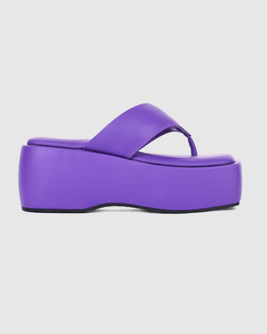 Y2k Block Chunky purple platforms