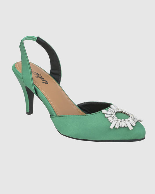 Y23 Bling Pencil Brooch Bottega Green Heel