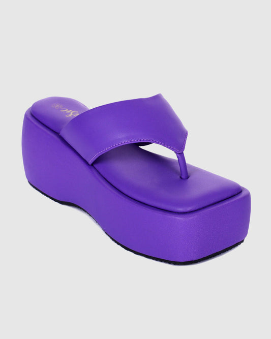 Y2k Block Chunky purple platforms