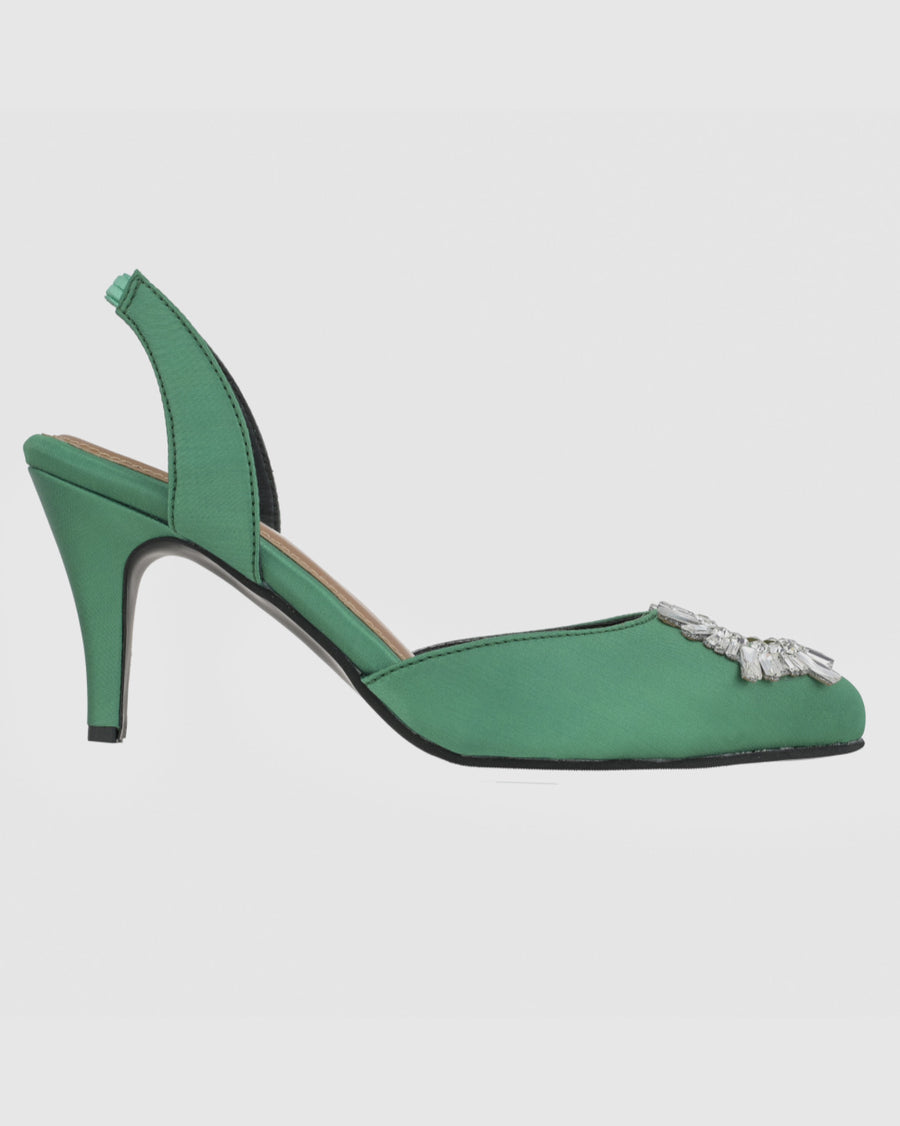 Y23 Bling Pencil Brooch Bottega Green Heel