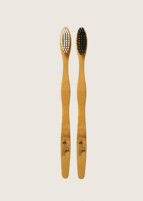 Bamboo toothbrush standard adult - medium (pack of 2)